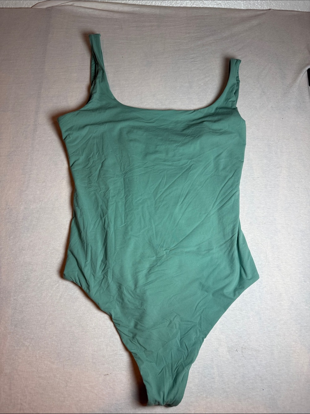 Auden Women's Luxe Stretch Fully Lined Bodysuit in Green
Bin 9 # 22